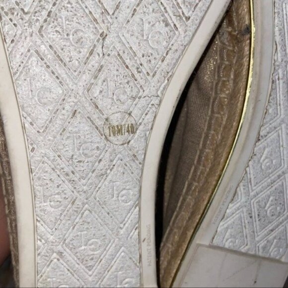 Louise Et Cie Cristobal Gold Tan Espadrille Flats Size 10/40 - Picture 5 of 9